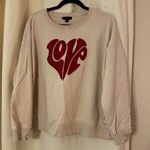 JCREW "LOVE" SWEATSHIRT